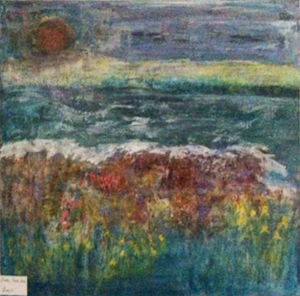 Dark Teal Sea Sylvia Sandwith<br /><br />SOLD